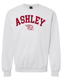 Ashley High School Sport Grey Crewneck Sweatshirt - Orders due Friday, September 15, 2023
